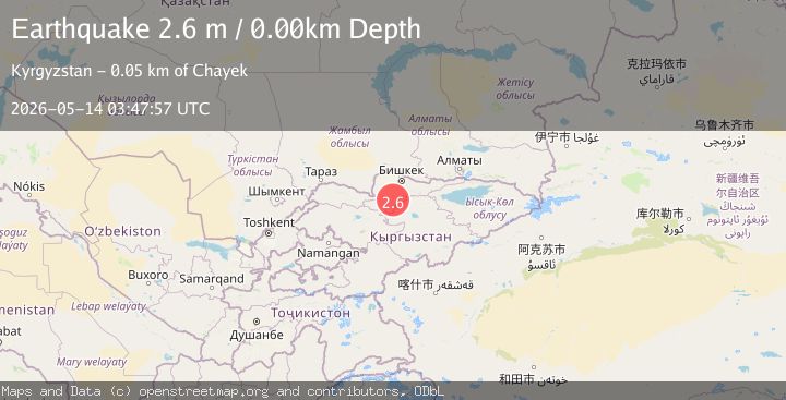 Map of KYRGYZSTAN