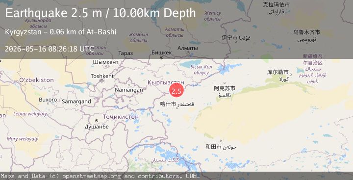 Map of KYRGYZSTAN
