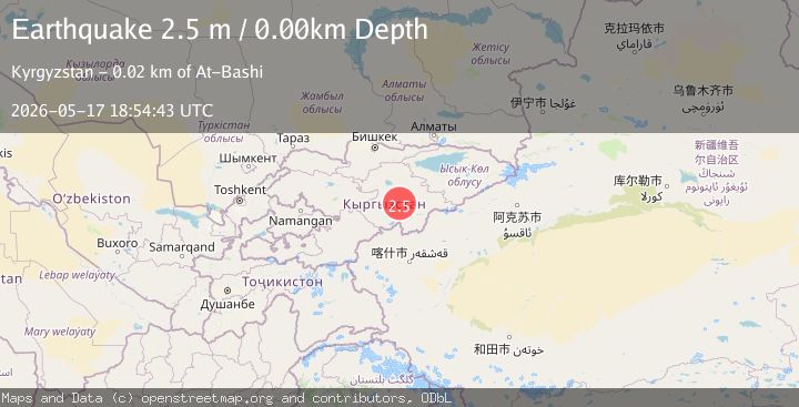 Map of KYRGYZSTAN
