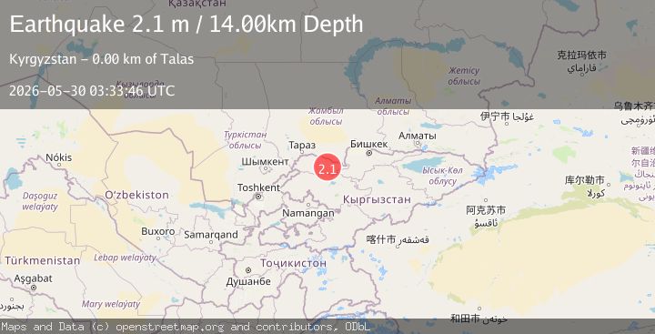 Map of KYRGYZSTAN