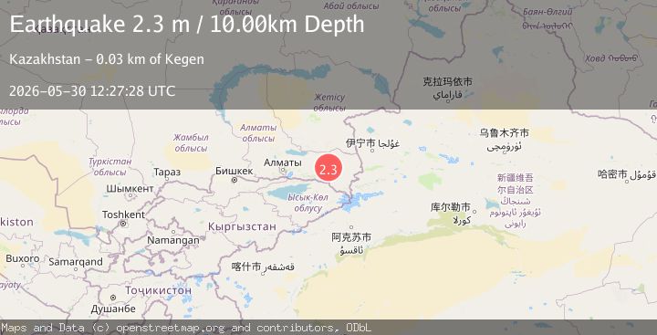 Map of EASTERN KAZAKHSTAN