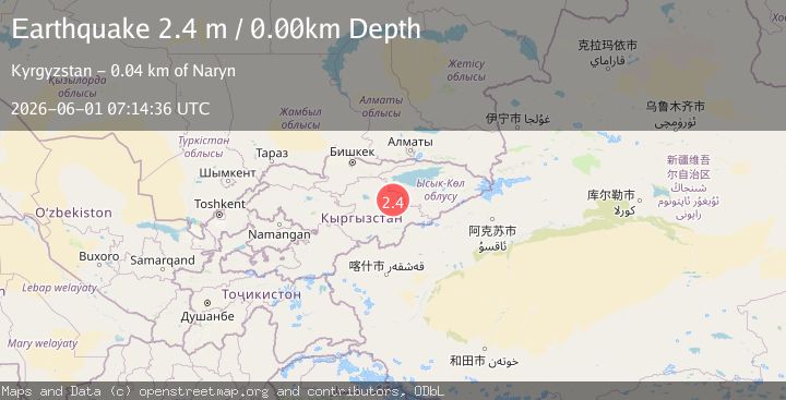 Map of KYRGYZSTAN