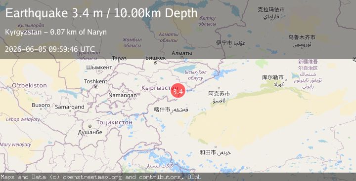Map of KYRGYZSTAN