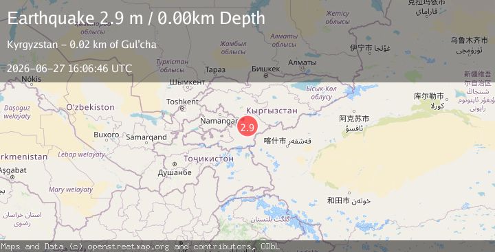 Map of KYRGYZSTAN