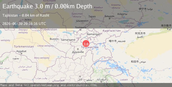 Map of TAJIKISTAN