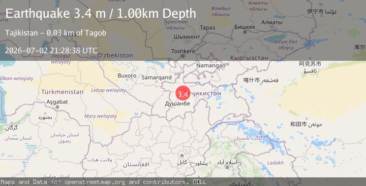 Map of TAJIKISTAN