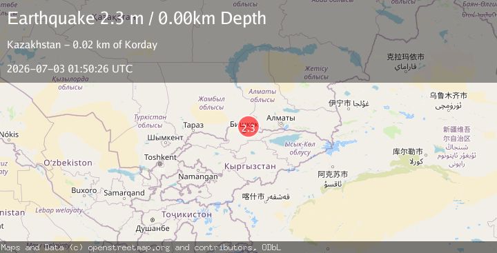 Map of CENTRAL KAZAKHSTAN