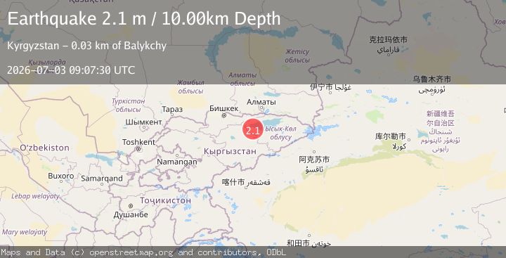 Map of KYRGYZSTAN