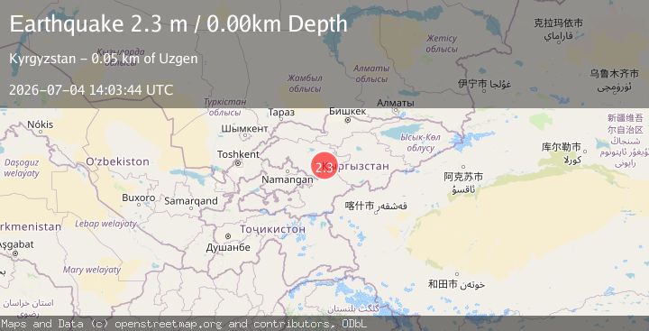 Map of KYRGYZSTAN