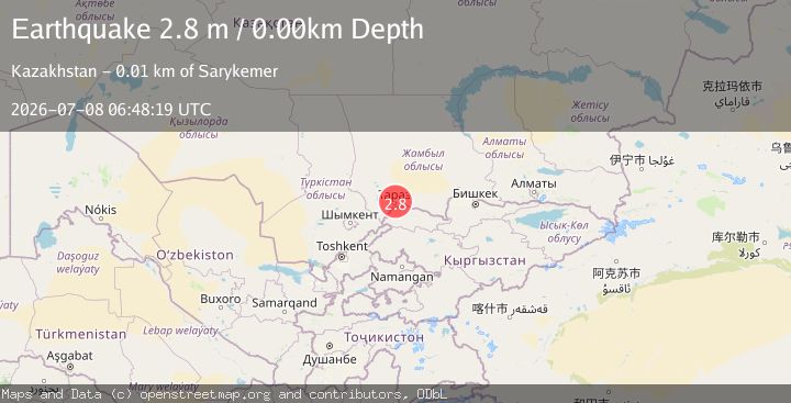 Map of CENTRAL KAZAKHSTAN