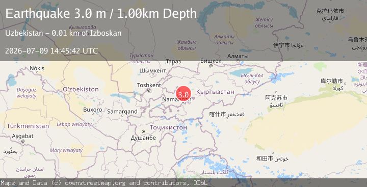 Map of KYRGYZSTAN