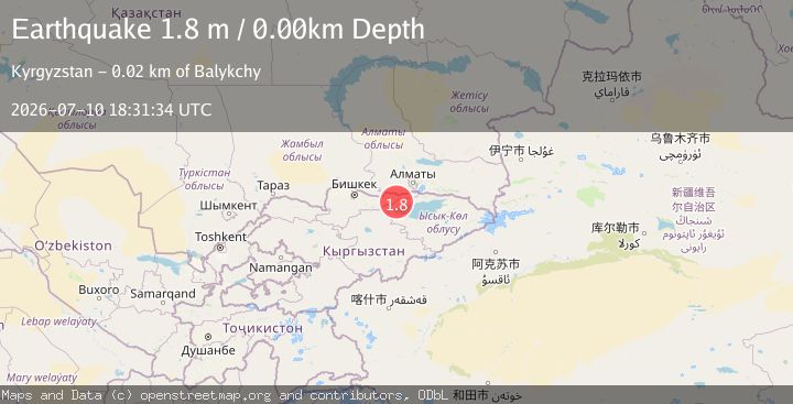 Map of KYRGYZSTAN