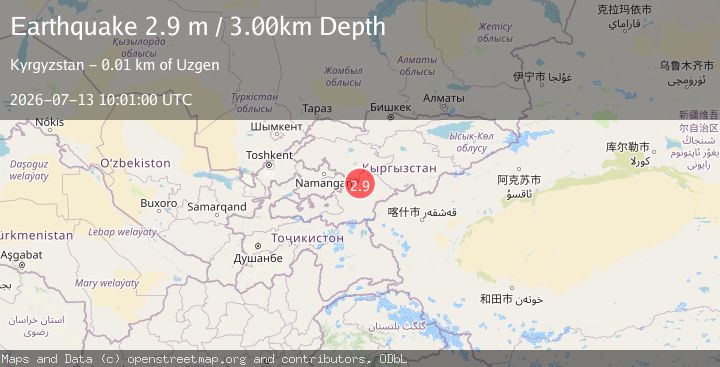 Map of KYRGYZSTAN