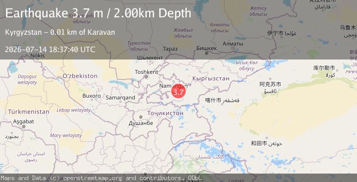 Map of KYRGYZSTAN