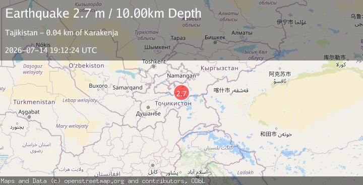 Map of KYRGYZSTAN