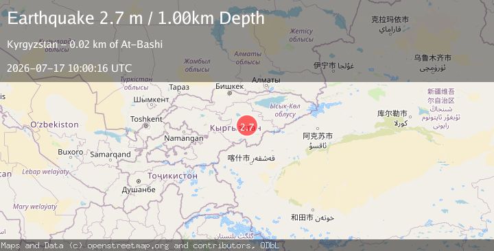 Map of KYRGYZSTAN