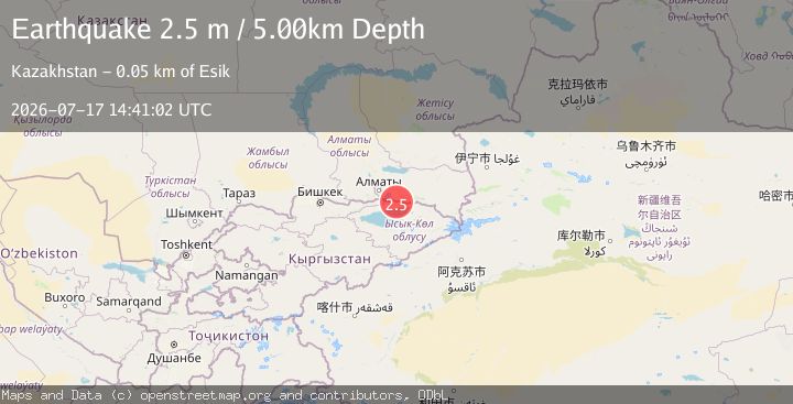 Map of KYRGYZSTAN