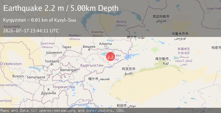 Map of KYRGYZSTAN