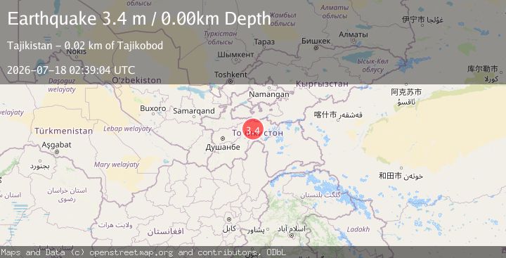 Map of TAJIKISTAN