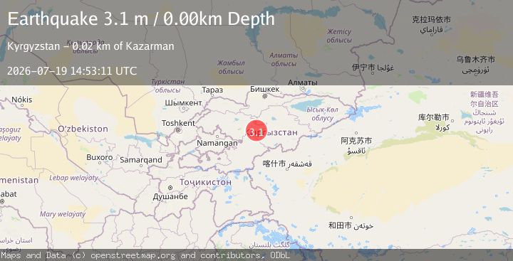 Map of KYRGYZSTAN