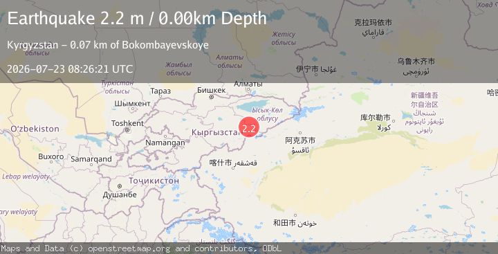 Map of KYRGYZSTAN