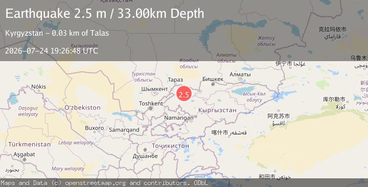 Map of KYRGYZSTAN