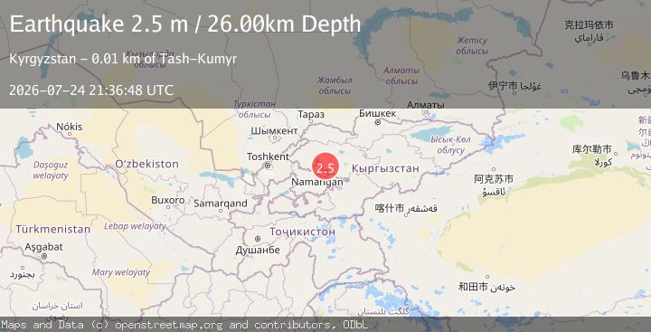 Map of KYRGYZSTAN