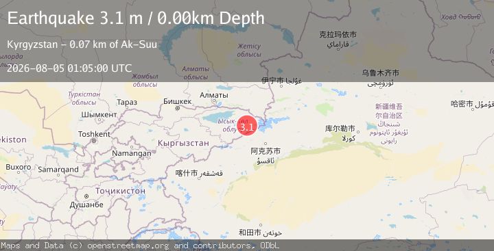 Map of KYRGYZSTAN