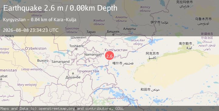 Map of KYRGYZSTAN