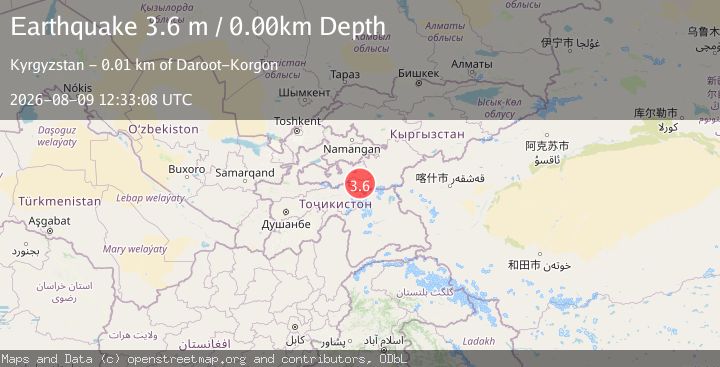 Map of KYRGYZSTAN