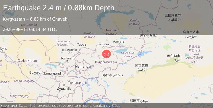 Map of KYRGYZSTAN