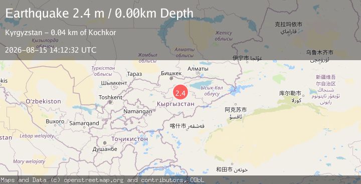 Map of KYRGYZSTAN