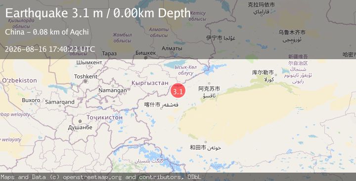 Map of SOUTHERN XINJIANG, CHINA