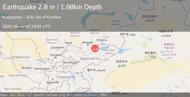 Map of KYRGYZSTAN