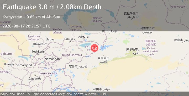 Map of KYRGYZSTAN