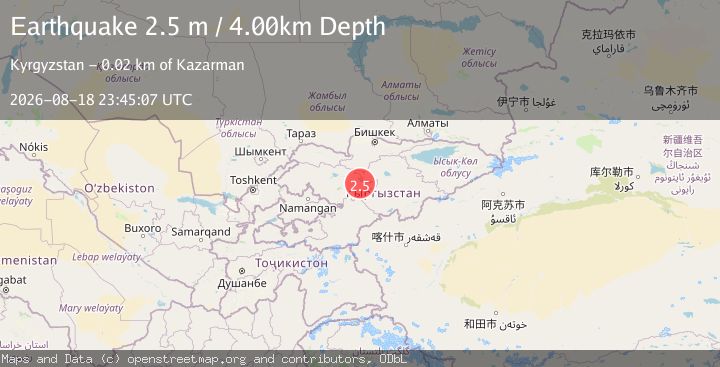 Map of KYRGYZSTAN