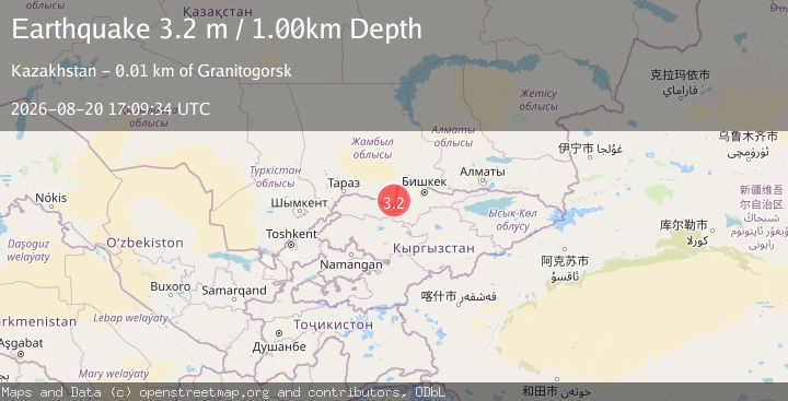 Map of CENTRAL KAZAKHSTAN