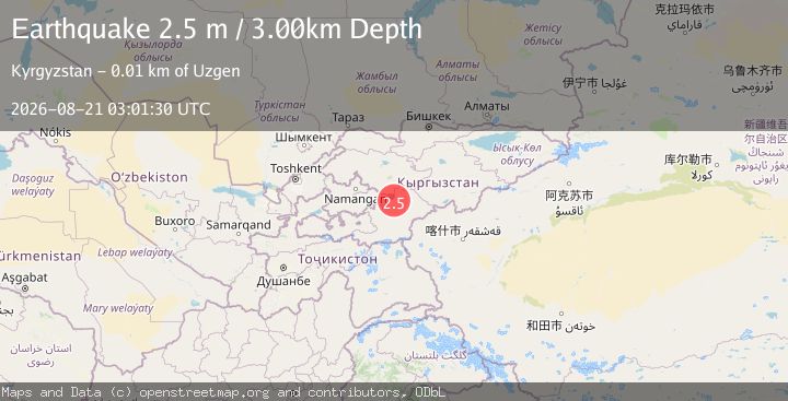 Map of KYRGYZSTAN