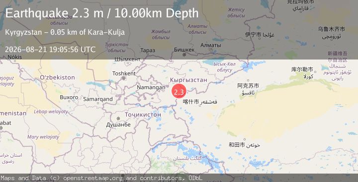 Map of KYRGYZSTAN