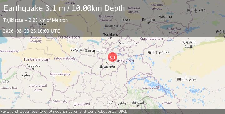 Map of TAJIKISTAN