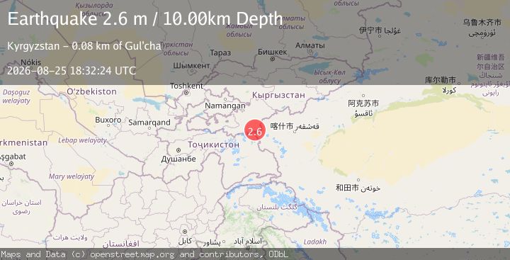 Map of KYRGYZSTAN