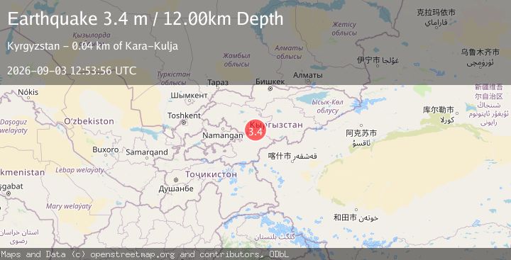 Map of KYRGYZSTAN