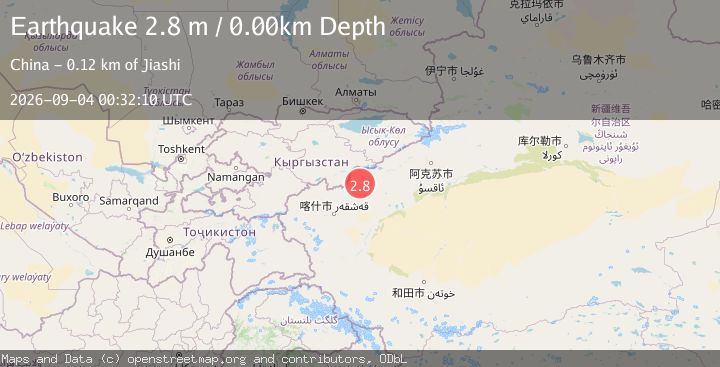 Map of SOUTHERN XINJIANG, CHINA