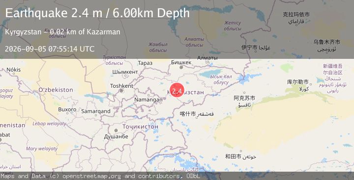 Map of KYRGYZSTAN