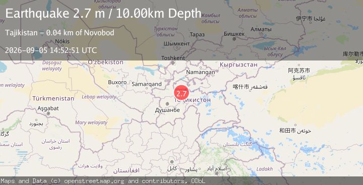 Map of TAJIKISTAN