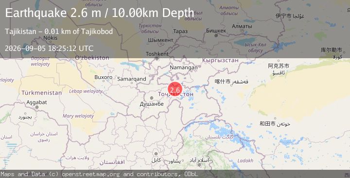Map of TAJIKISTAN