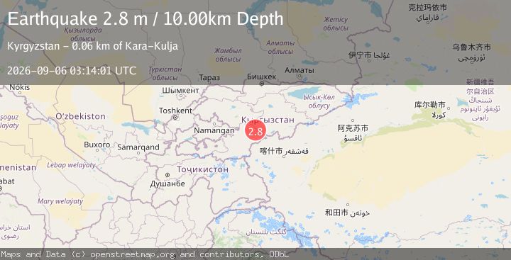 Map of KYRGYZSTAN