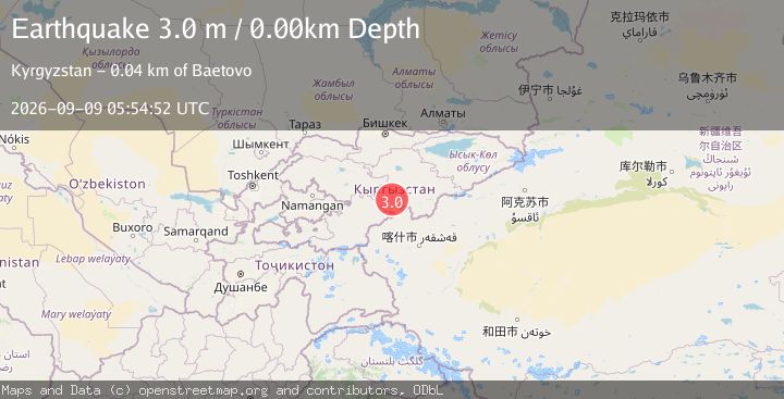 Map of KYRGYZSTAN
