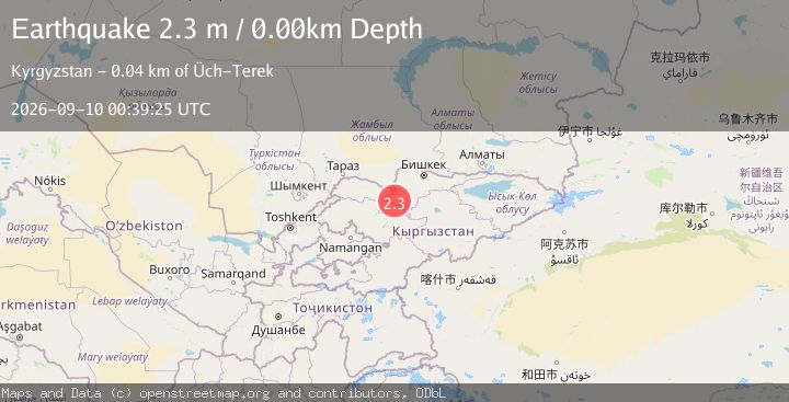 Map of KYRGYZSTAN