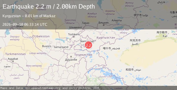 Map of KYRGYZSTAN
